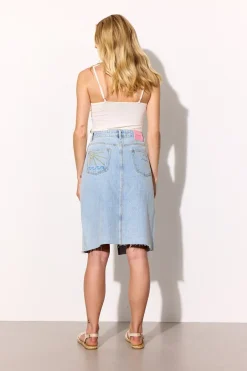 Hunkøn Nederdele<Kenna Denim Skirt 26021