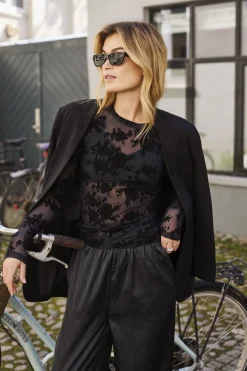 Lace Blouse 851-14 Bluser & Skjorter