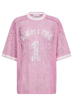 Haute L'Amitié T-Shirts & Toppe<Lace Football Tee HL10001