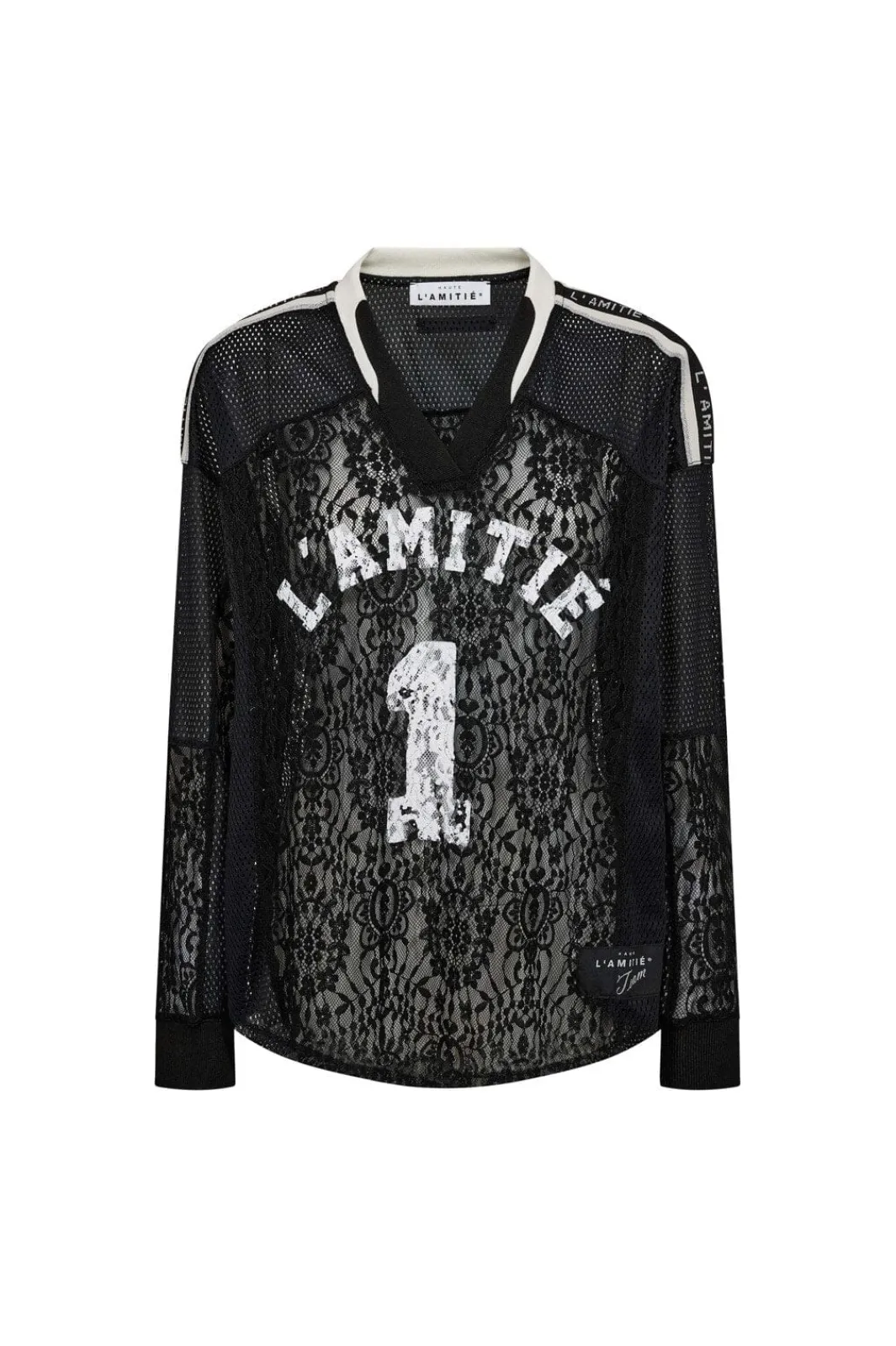Haute L'Amitié Bluser & Skjorter<Lace Football V- Blouse HL10468