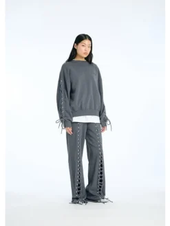 Rotate Sæt 🛍️|Sweatsæt & Comfy Wear<Lacing Crewneck 1154681205