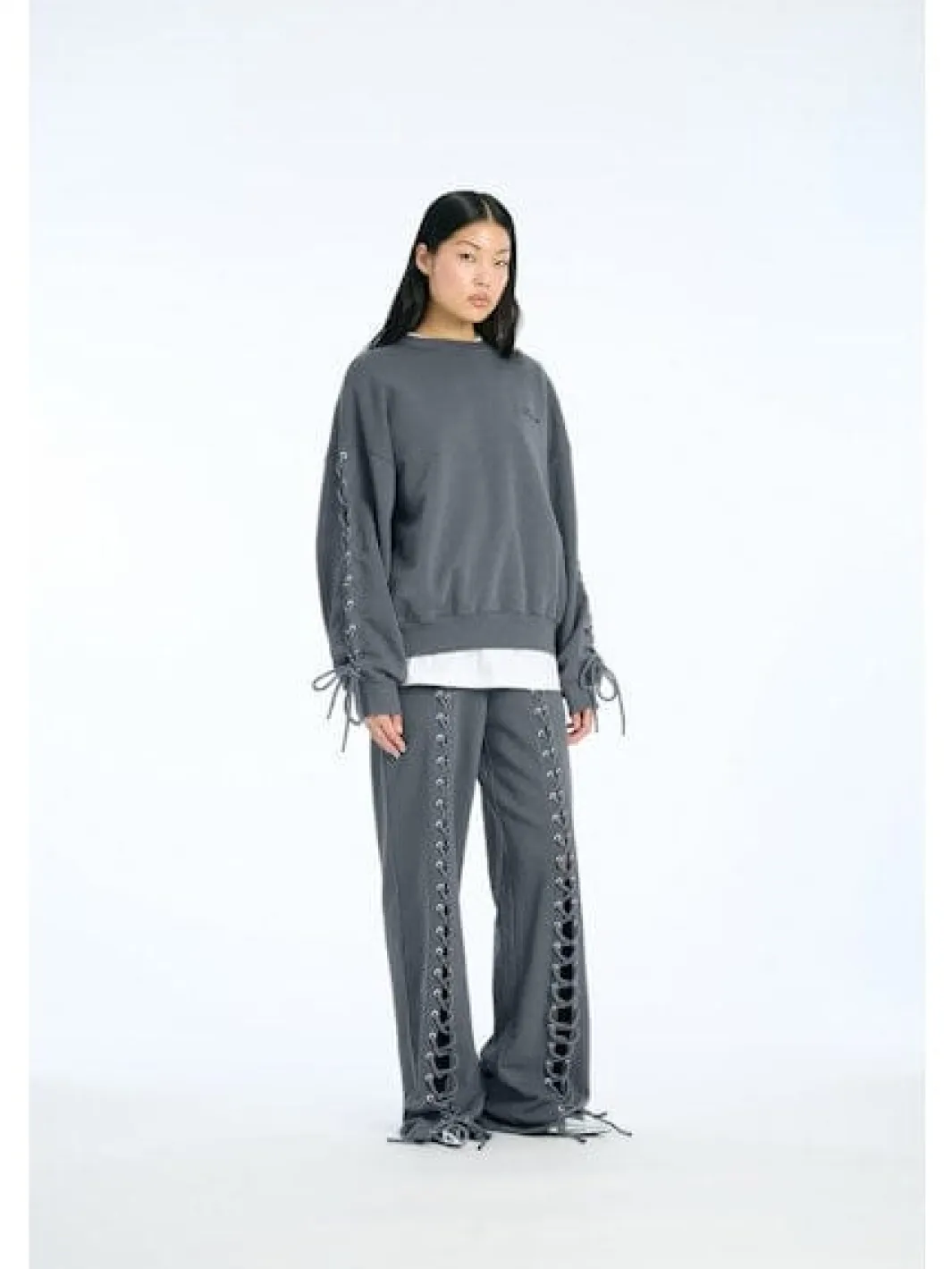 Rotate Sæt 🛍️|Sweatsæt & Comfy Wear<Lacing Crewneck 1154681205