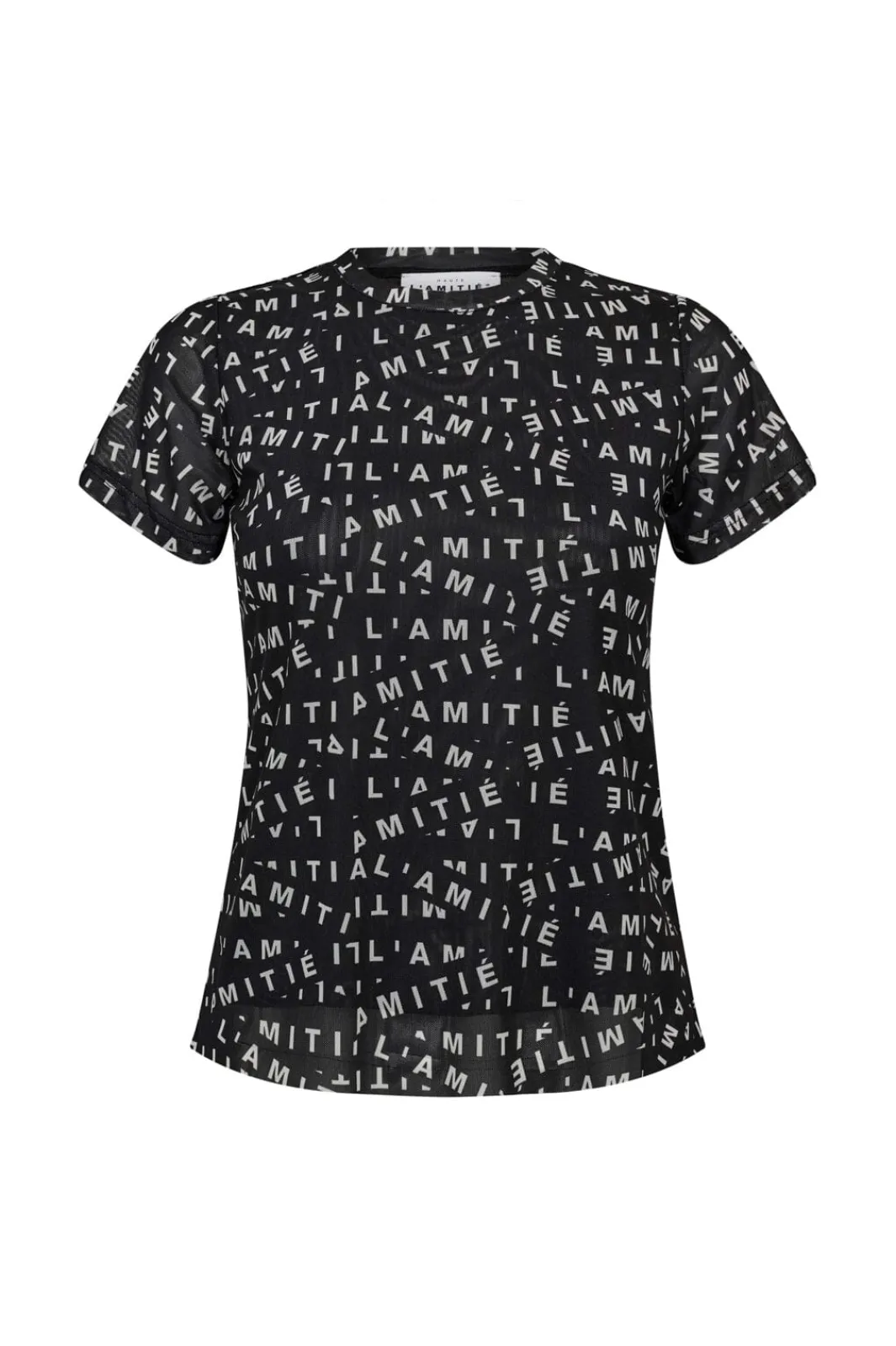Outlet L'Amitié Mesh Logo Tee HL10127 T-Shirts & Toppe