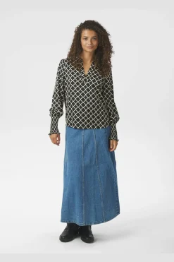 Outlet Landa Tile Print Blouse 166926 Bluser & Skjorter