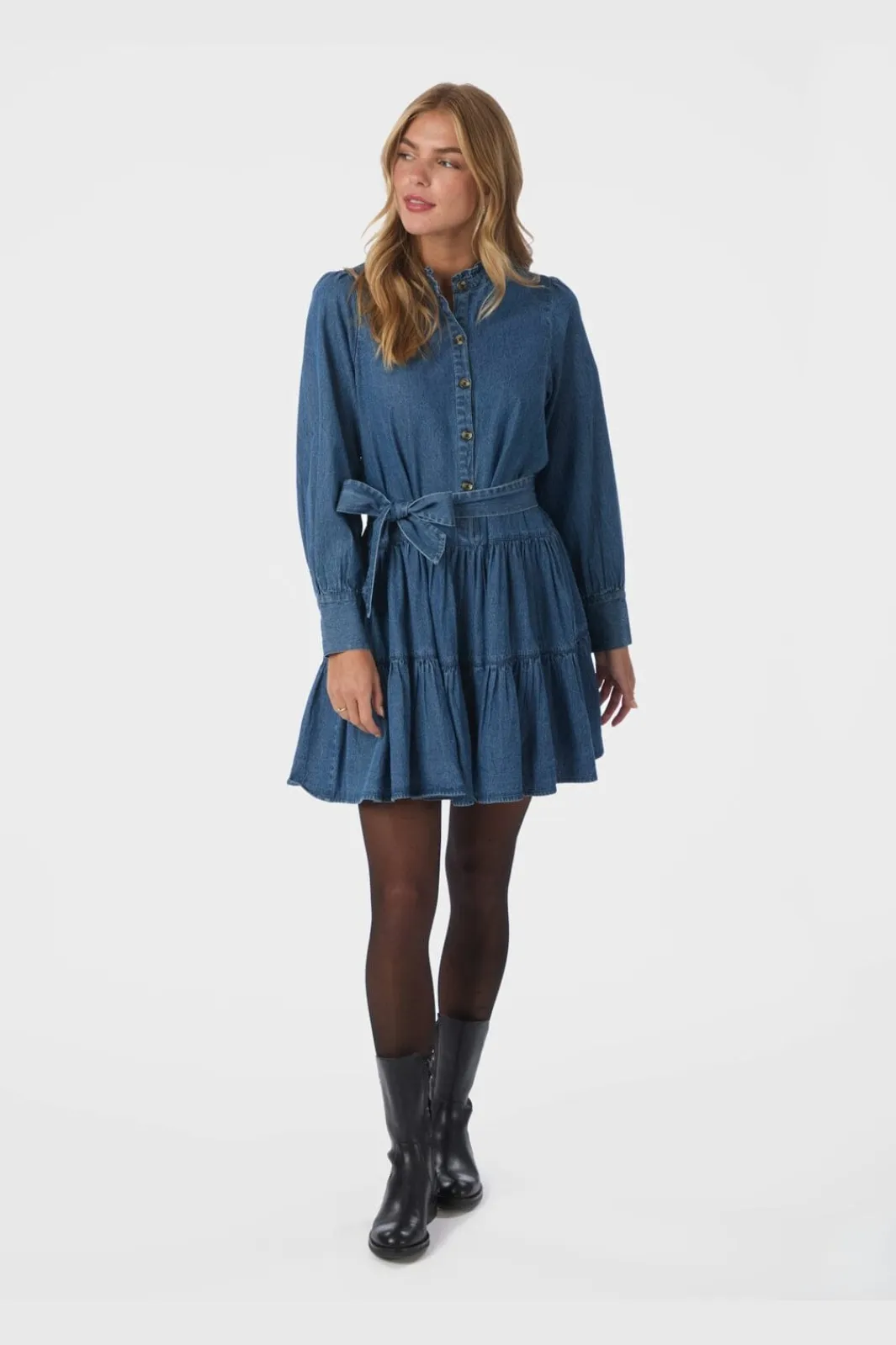 Neo Noir Kjoler|Ammevenligt Tøj<Latifana Denim Dress 166987
