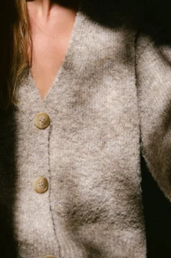 Neo Noir Cardigans|Ammevenligt Tøj<Lavanda Boucle Knit Cardigan 164894