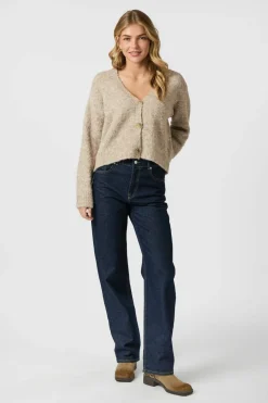 Neo Noir Cardigans|Ammevenligt Tøj<Lavanda Boucle Knit Cardigan 164894