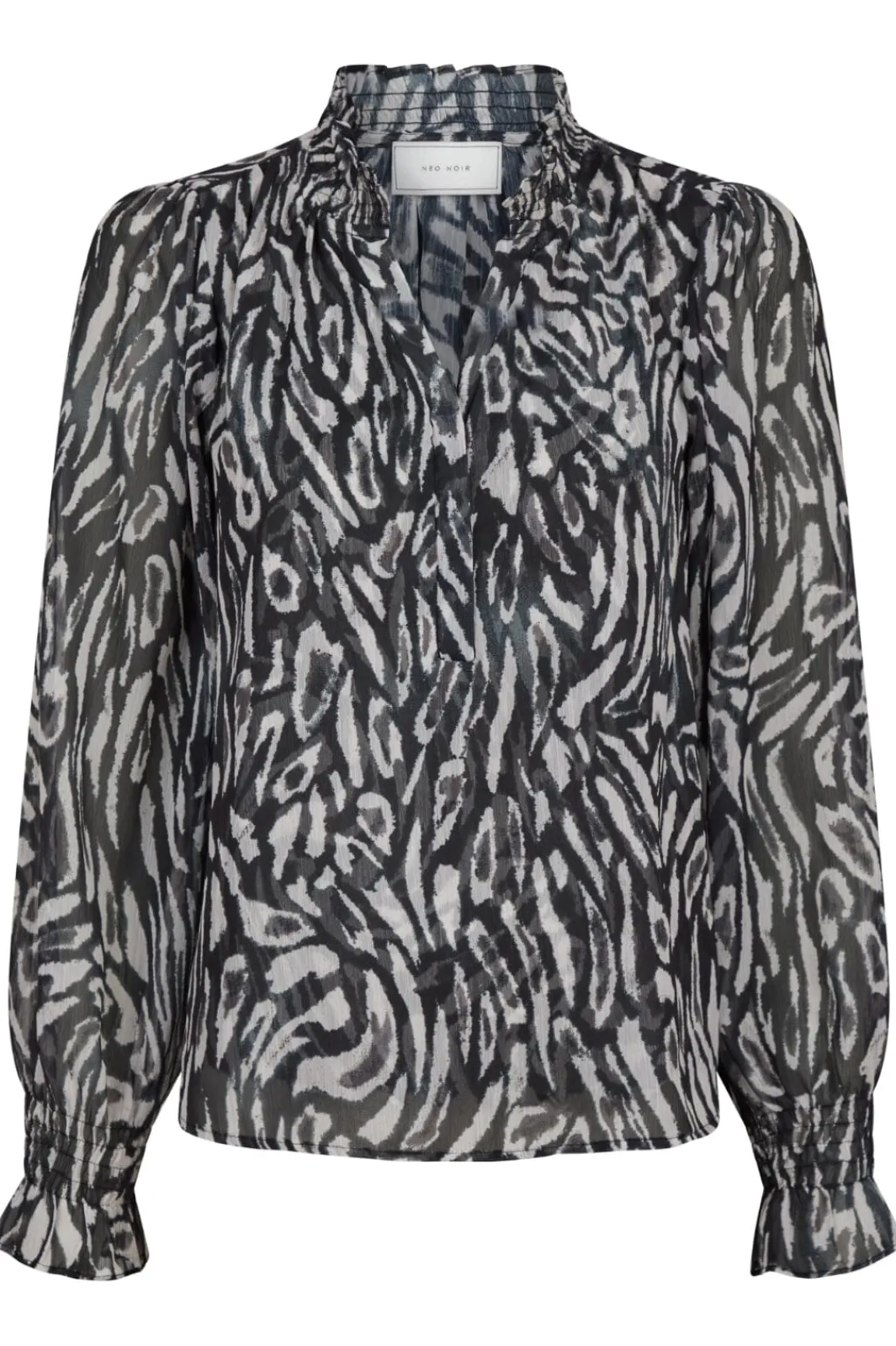 Neo Noir Bluser & Skjorter<Leia Abstract Leo Blouse 164591