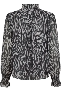 Neo Noir Bluser & Skjorter<Leia Abstract Leo Blouse 164591