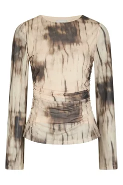 Sale Lenida Faded Mesh Blouse 167053 Bluser & Skjorter