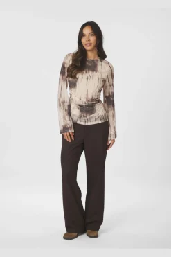 Sale Lenida Faded Mesh Blouse 167053 Bluser & Skjorter