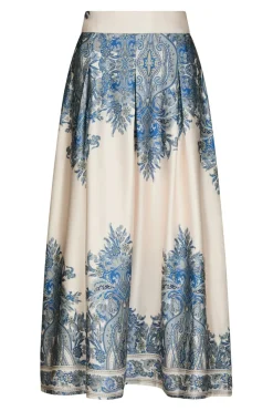 Neo Noir Nederdele<Lenni Paisley Border Skirt 166205