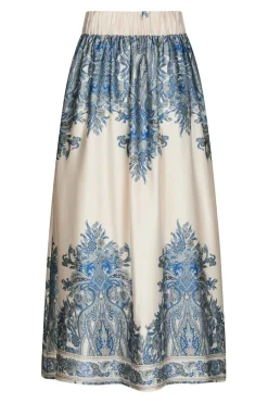 Neo Noir Nederdele<Lenni Paisley Border Skirt 166205