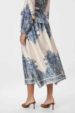 Neo Noir Nederdele<Lenni Paisley Border Skirt 166205