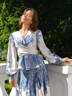 Neo Noir Nederdele<Lenni Paisley Border Skirt 166205