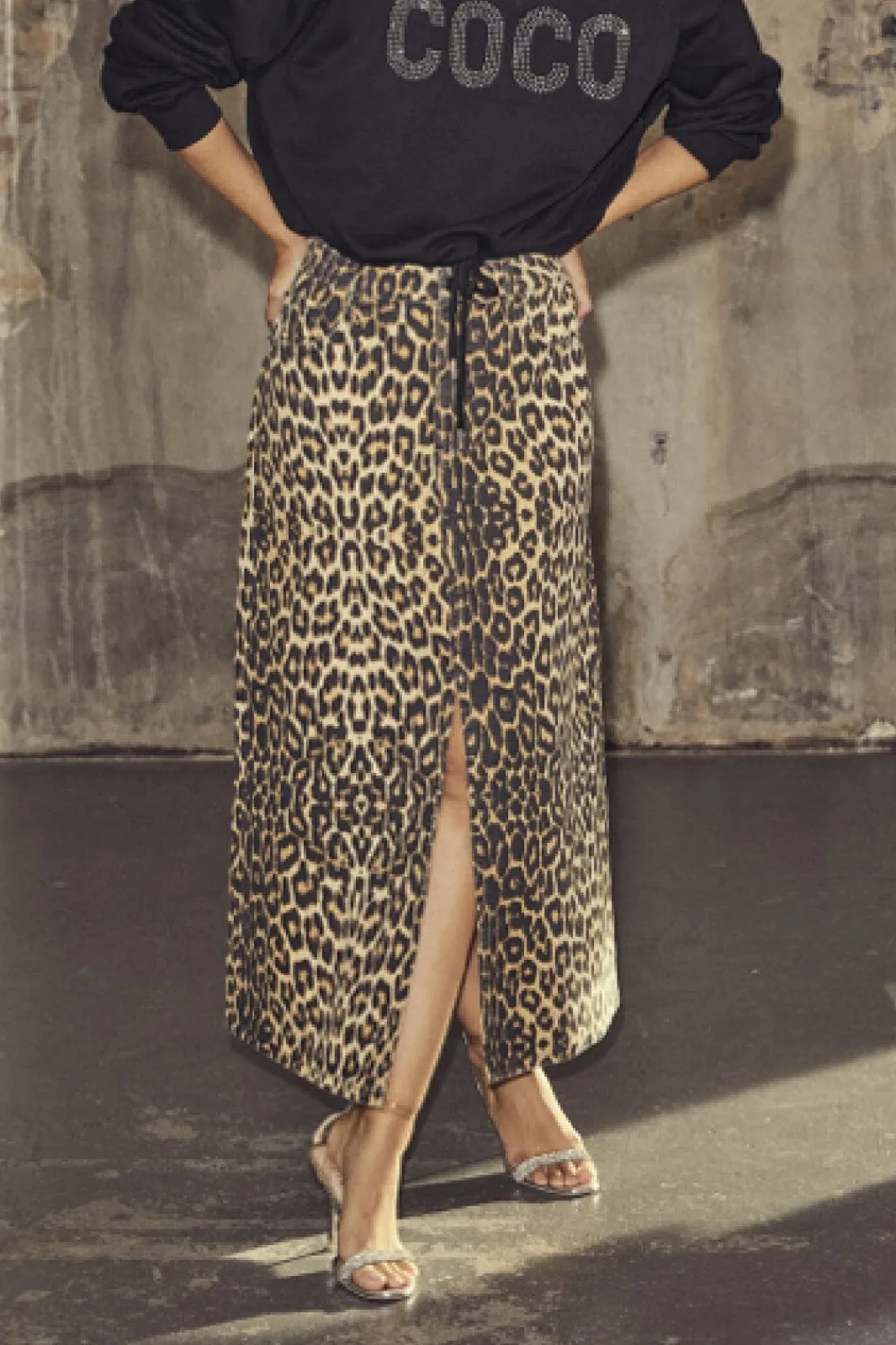 Co´Couture Nederdele<Leocc Denim Slit Skirt 34110
