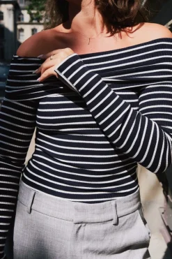 Sale Lessy Stripe Blouse Bluser & Skjorter