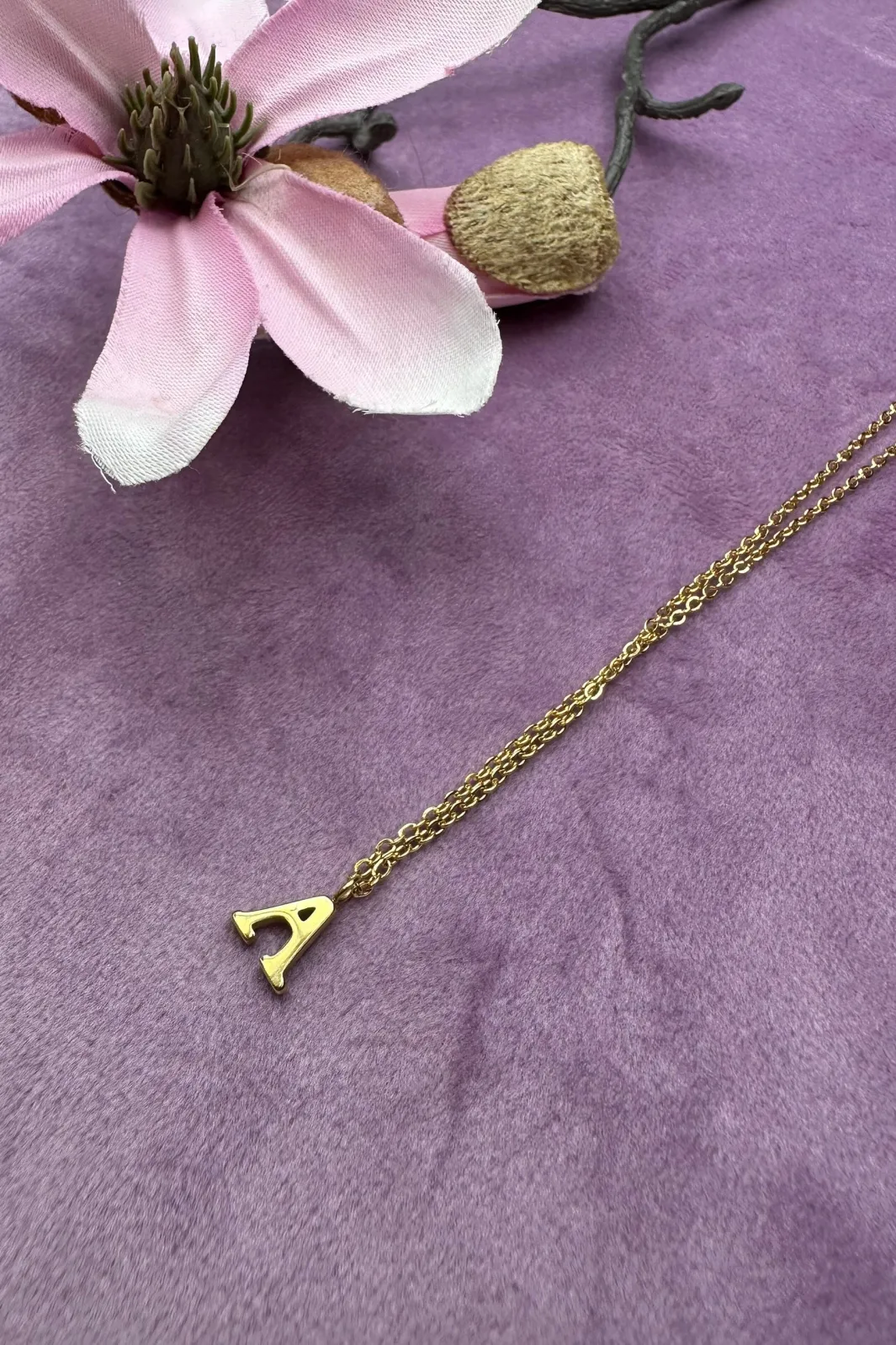 Mellow Moon Halskæder<Letter Necklace