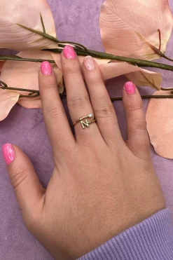 Mellow Moon Ringe<Letter Stone Ring