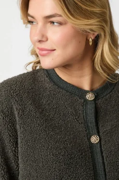 Online Limo Fluffy Knit Cardigan 161963 Cardigans