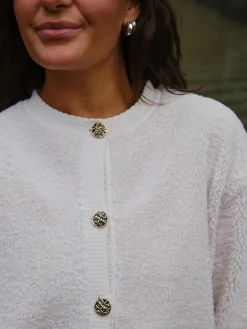 Clearance Limo Fluffy Knit Cardigan 161963 Cardigans|Ammevenligt Tøj