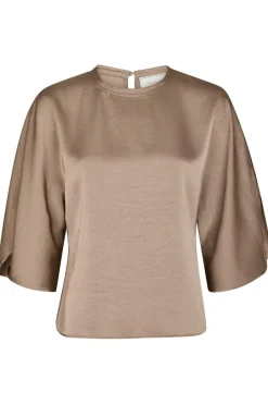 Neo Noir Bluser & Skjorter<Liora Heavy Sateen Blouse 165567
