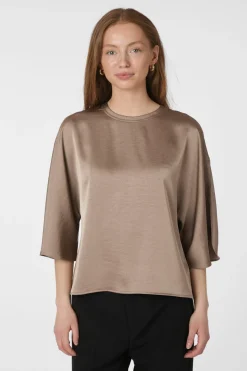 Neo Noir Bluser & Skjorter<Liora Heavy Sateen Blouse 165567