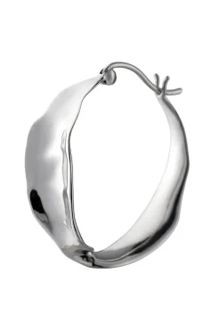Online Liquid Creol Silver Øreringe