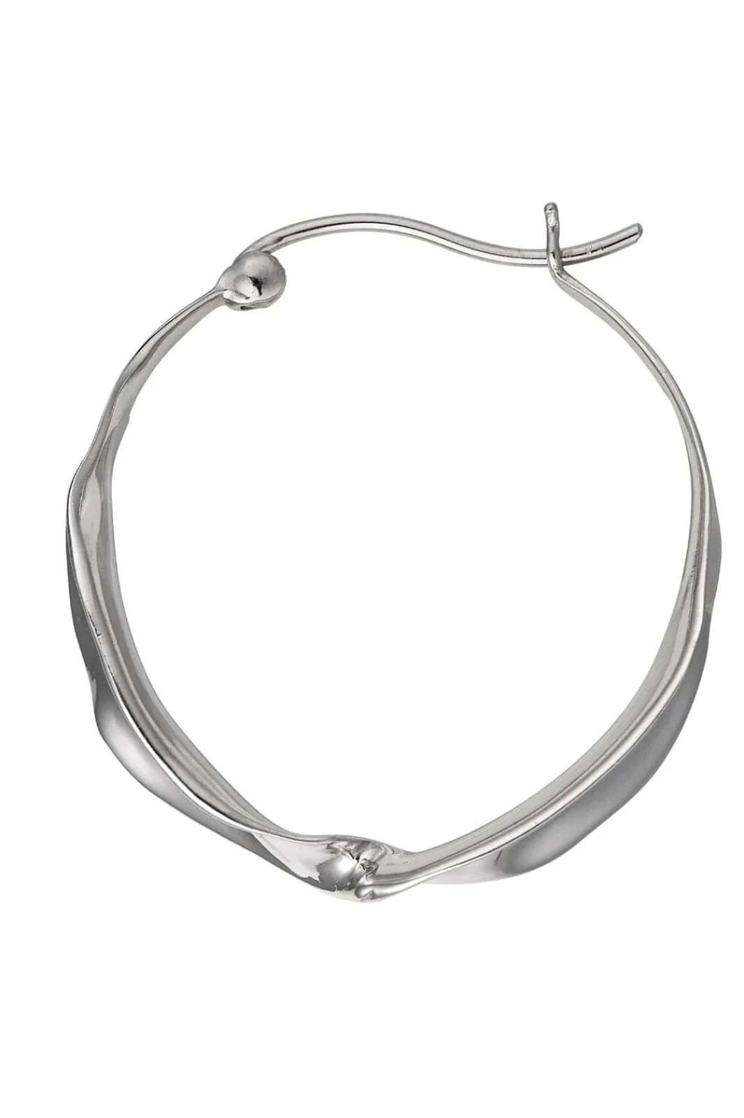Online Liquid Creol Silver Øreringe