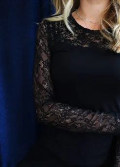 New Lisa Ls Lace Blouse 2 22277 Bluser & Skjorter