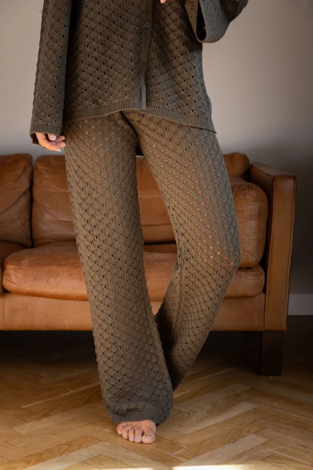 Online Liva Knit Pants 167101 Sæt 🛍️|Bukser, Jeans & Leggings