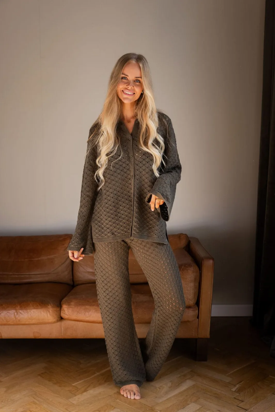 Online Liva Knit Pants 167101 Sæt 🛍️|Bukser, Jeans & Leggings