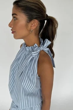 Best Liva Poplin Stripe 14906 Sæt 🛍️|T-Shirts & Toppe