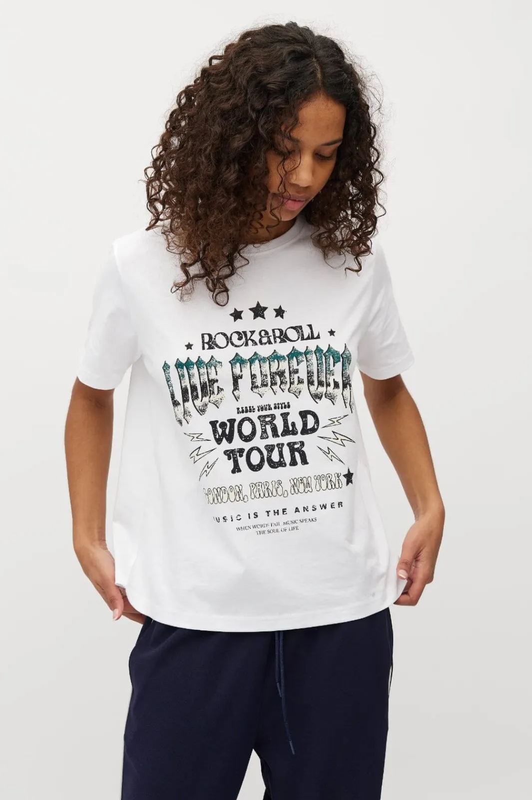 Discount Live Forever-M 44220562 T-Shirts & Toppe