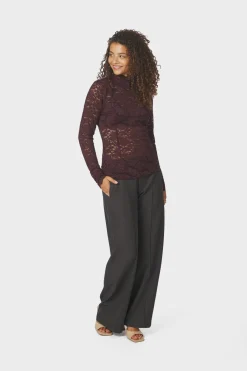 Neo Noir Bluser & Skjorter<Liza Laceflower Blouse 161473