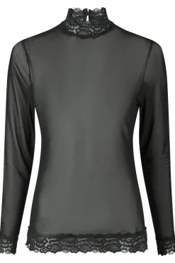 Neo Noir Bluser & Skjorter<Liza Mesh Lace Blouse 164281