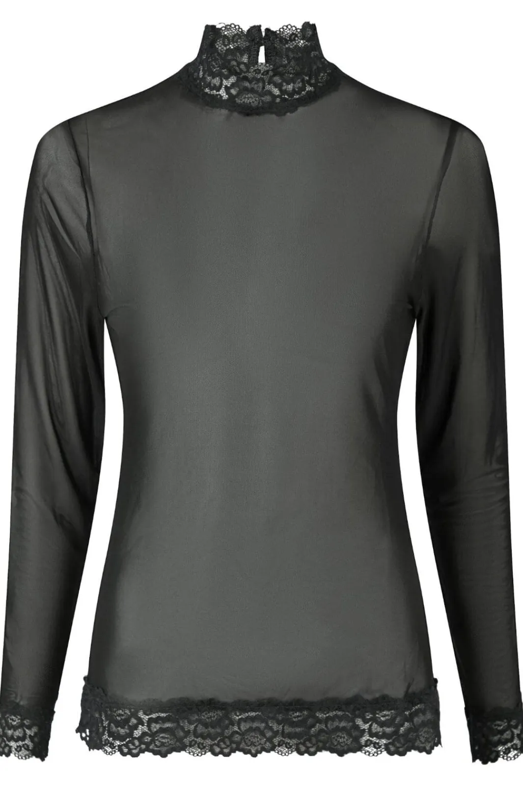 Neo Noir Bluser & Skjorter<Liza Mesh Lace Blouse 164281