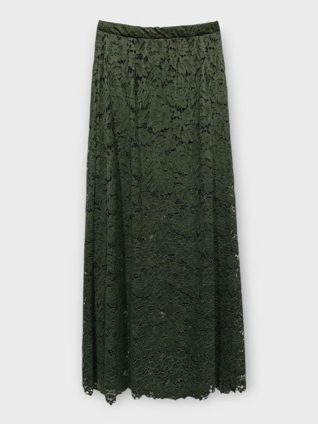 A-bee Nederdele<Long Flower Lace Skirt _-W_