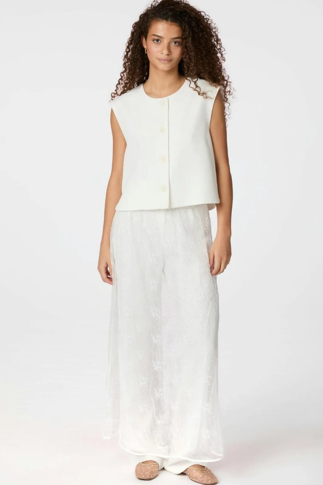 Outlet Loreta Lace Sequins Skirt 164611 Nederdele