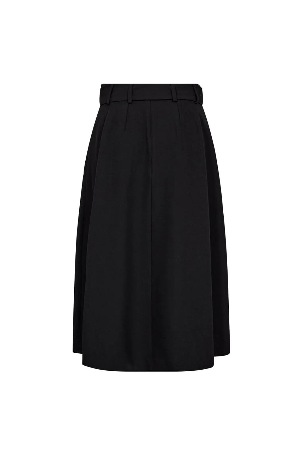 Hot Lunacc Belt Midi Pleat Skirt 44003 Nederdele