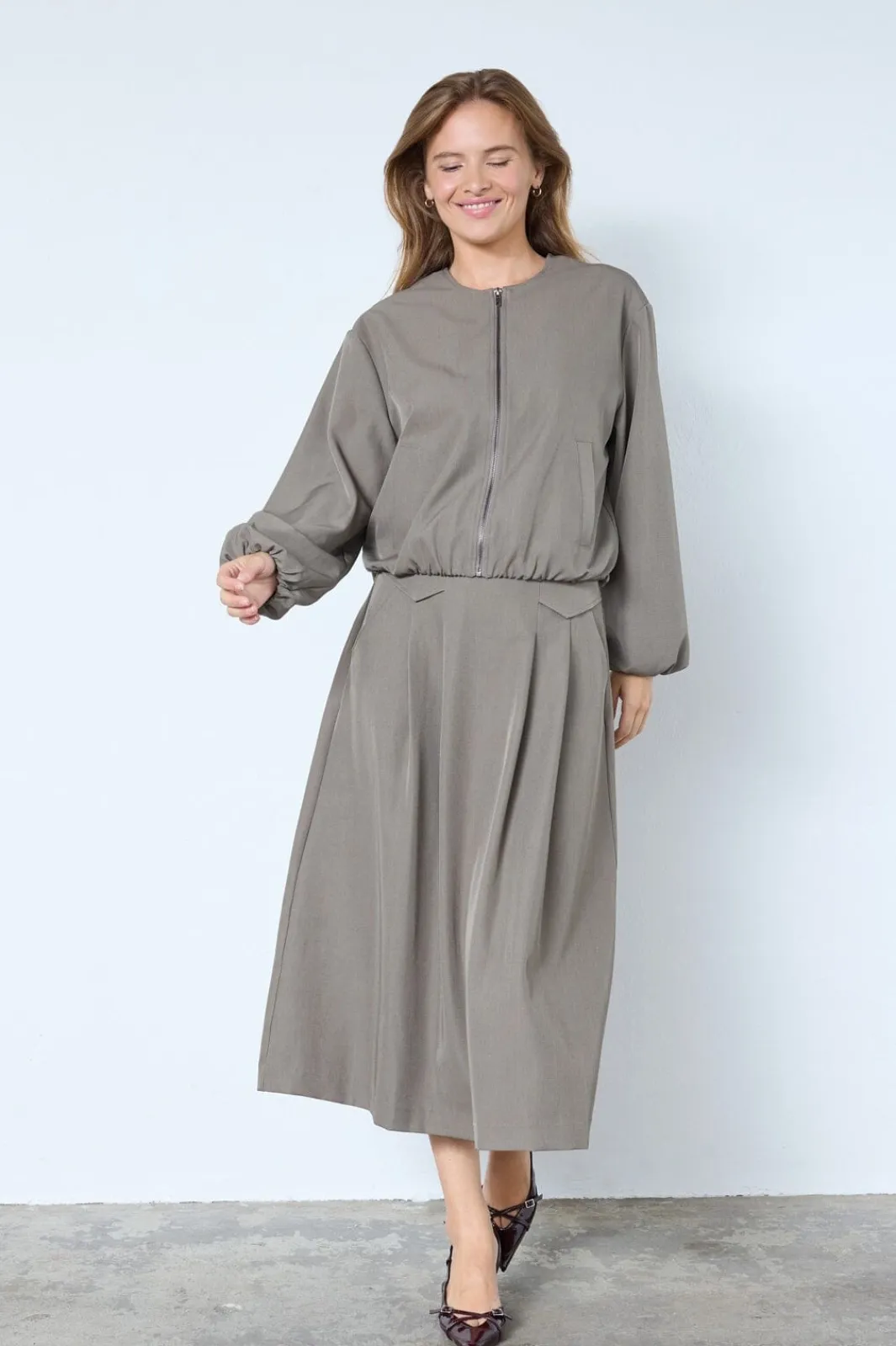 Hot Lunacc Pocket Pleat Skirt 34222 Sæt 🛍️|Nederdele
