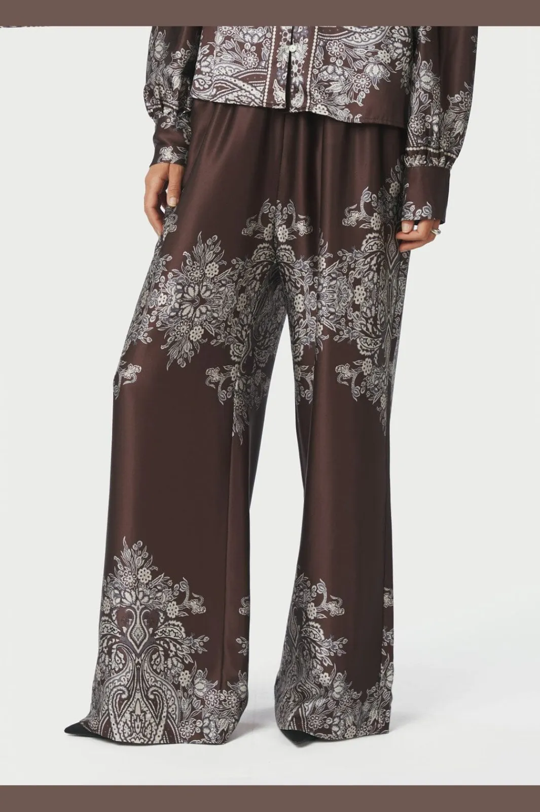 Neo Noir Sæt 🛍️|Bukser, Jeans & Leggings<Lunet Paisley Border Pants 167274