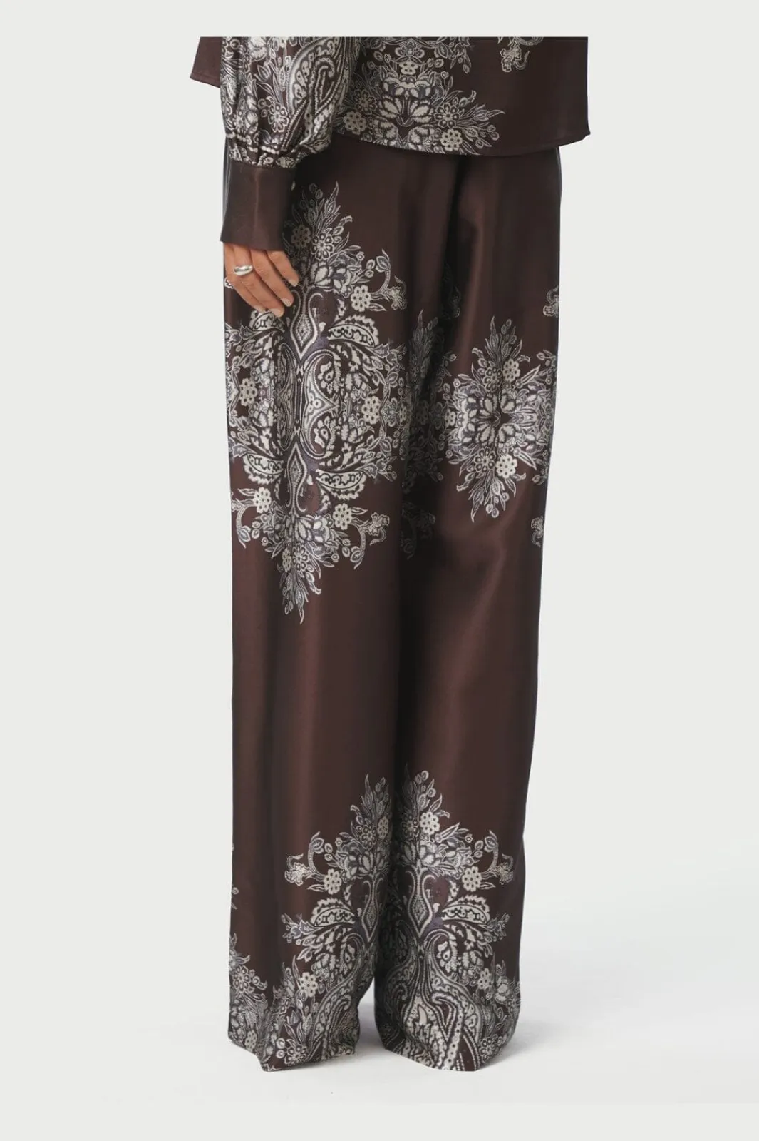 Neo Noir Sæt 🛍️|Bukser, Jeans & Leggings<Lunet Paisley Border Pants 167274