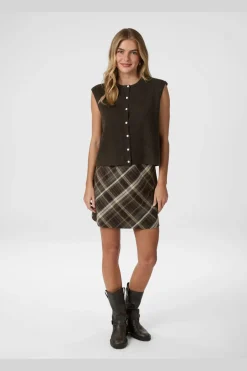 Neo Noir Nederdele<Lunna Check Skirt 165705
