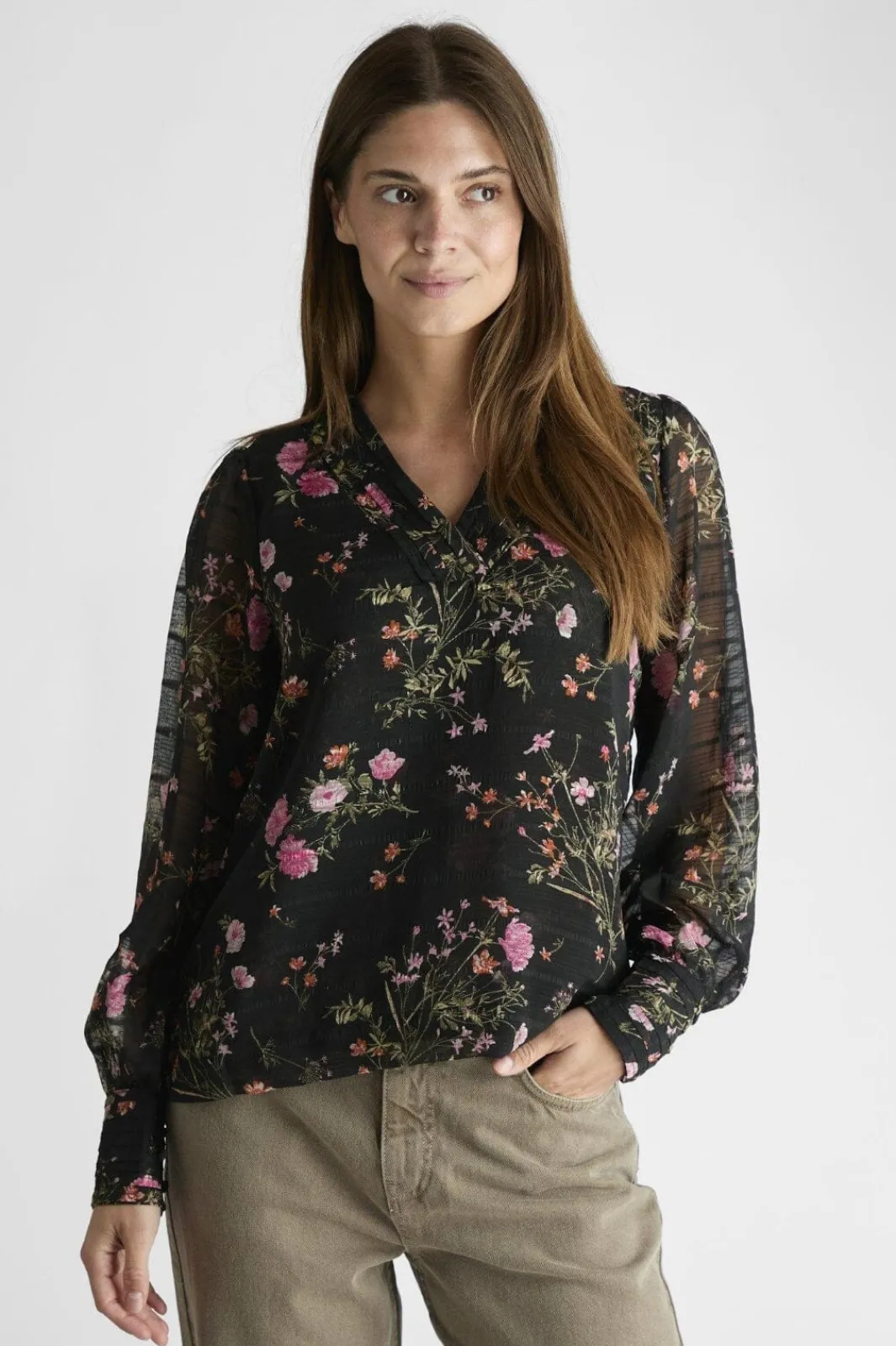 Mahra Flower Print Blouse Bluser & Skjorter
