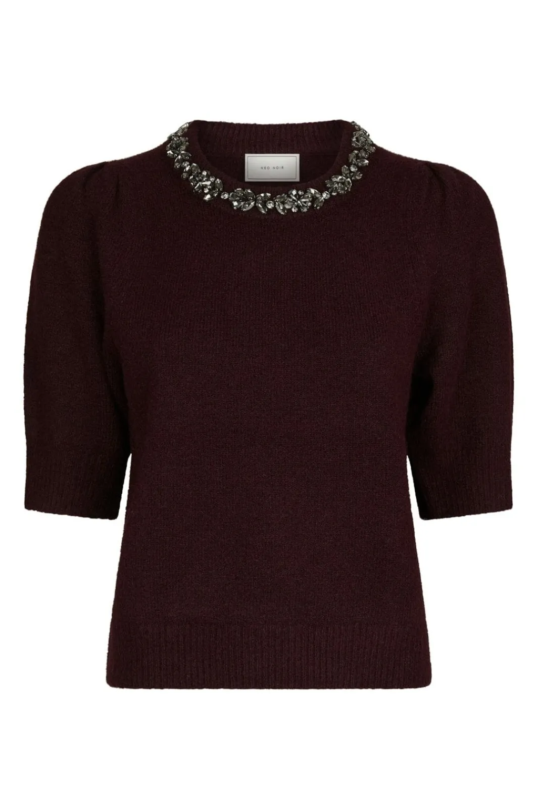 Neo Noir Strik|Bluser & Skjorter<Maia Stone Knit Blouse 162914