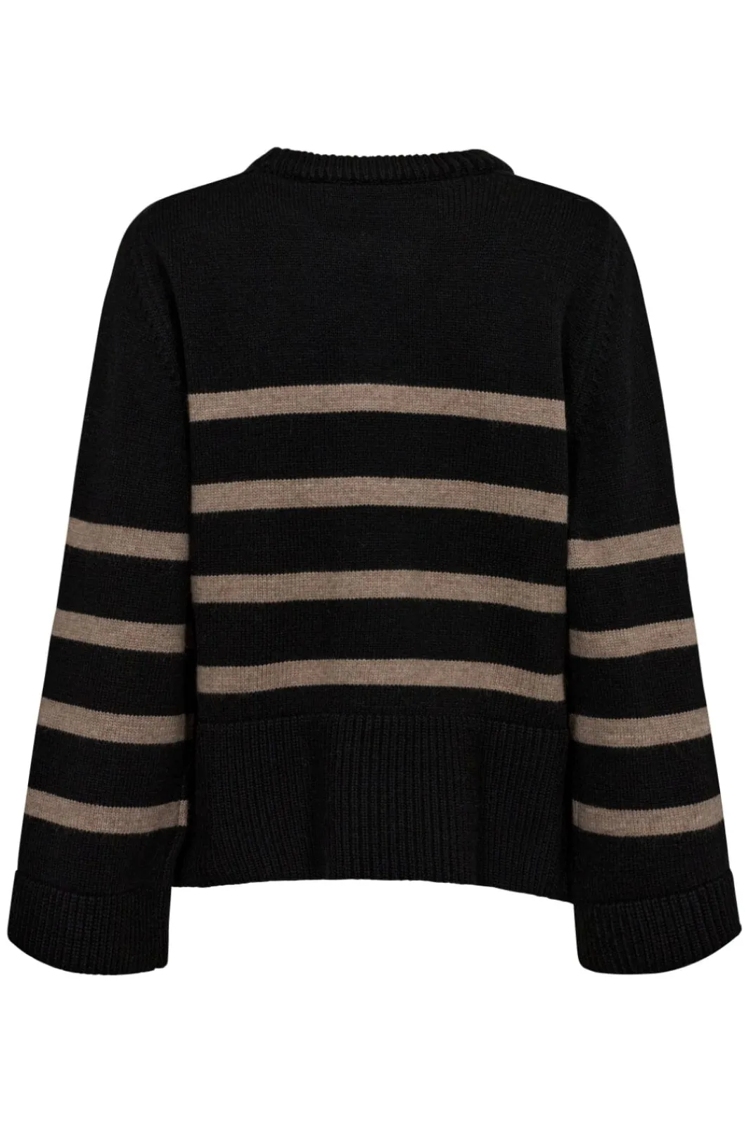 Outlet Majacc O-Button Stripe Knit 32148 Bluser & Skjorter|Strik