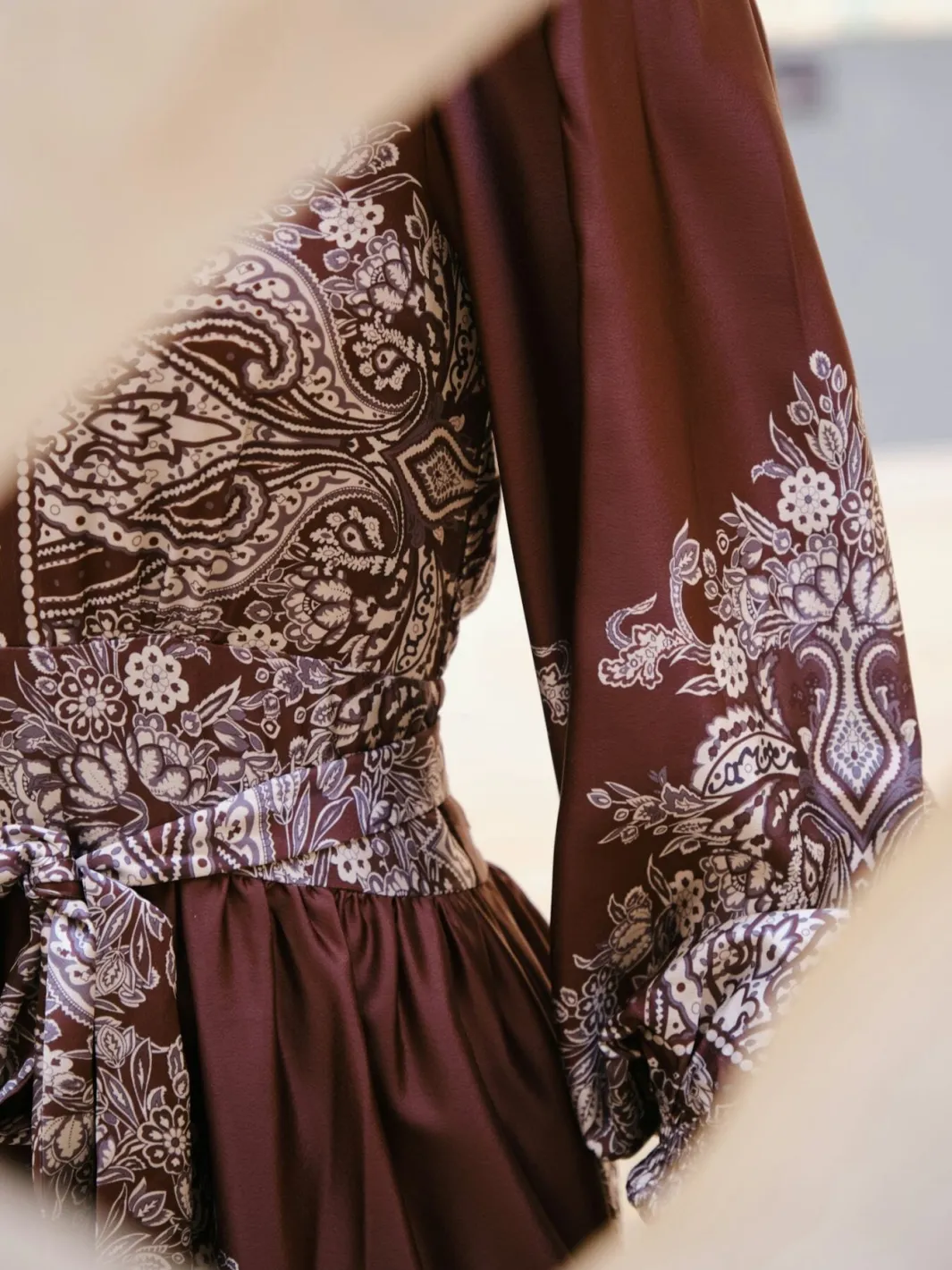 Sale Malfida Paisley Border Dress 166210 Kjoler