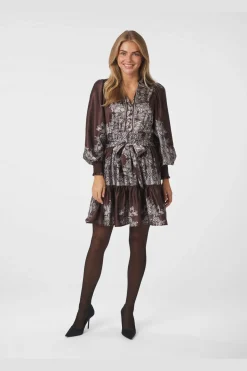 Sale Malfida Paisley Border Dress 166210 Kjoler
