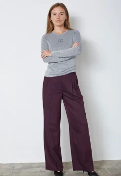 Discount Mannycc Lurex Emb L/S Tee 33210 Bluser & Skjorter